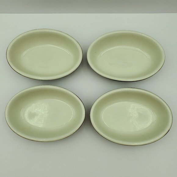 Hall Pottery #705 Brown Oval Individual Bakers Casserole Baking Dishes - Picture 4 of 6